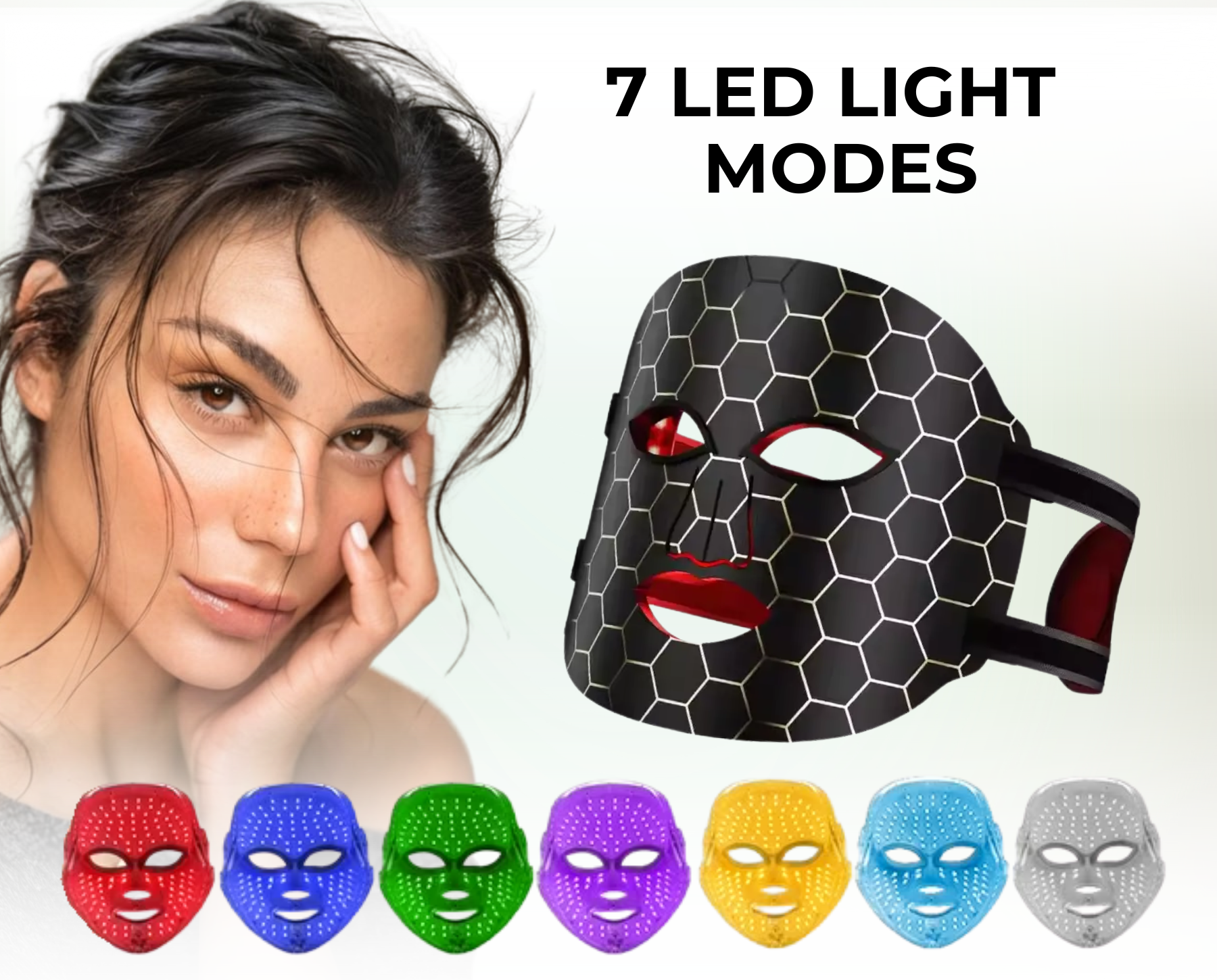 soft silicone led mask for professional anti-aging results
